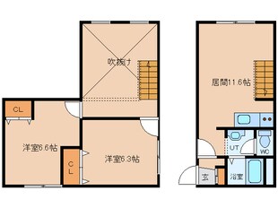 パレス２１昭和の物件間取画像